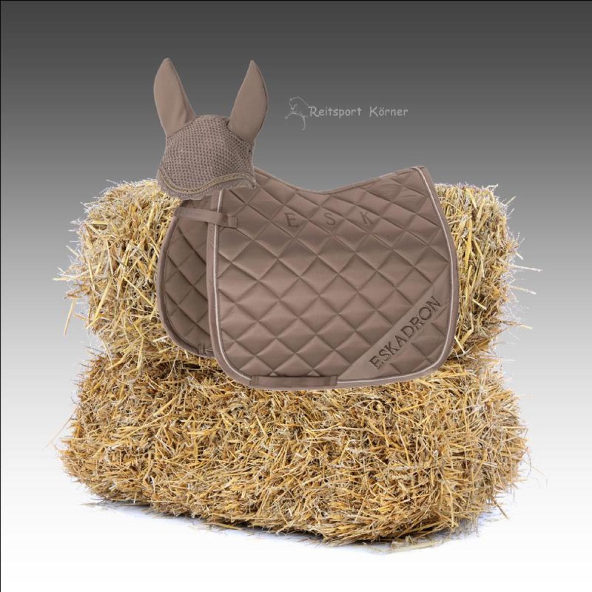 Eskadron Schabracke MATTGLOSS DIAGONAL im Set, tendertaupe, Dressur