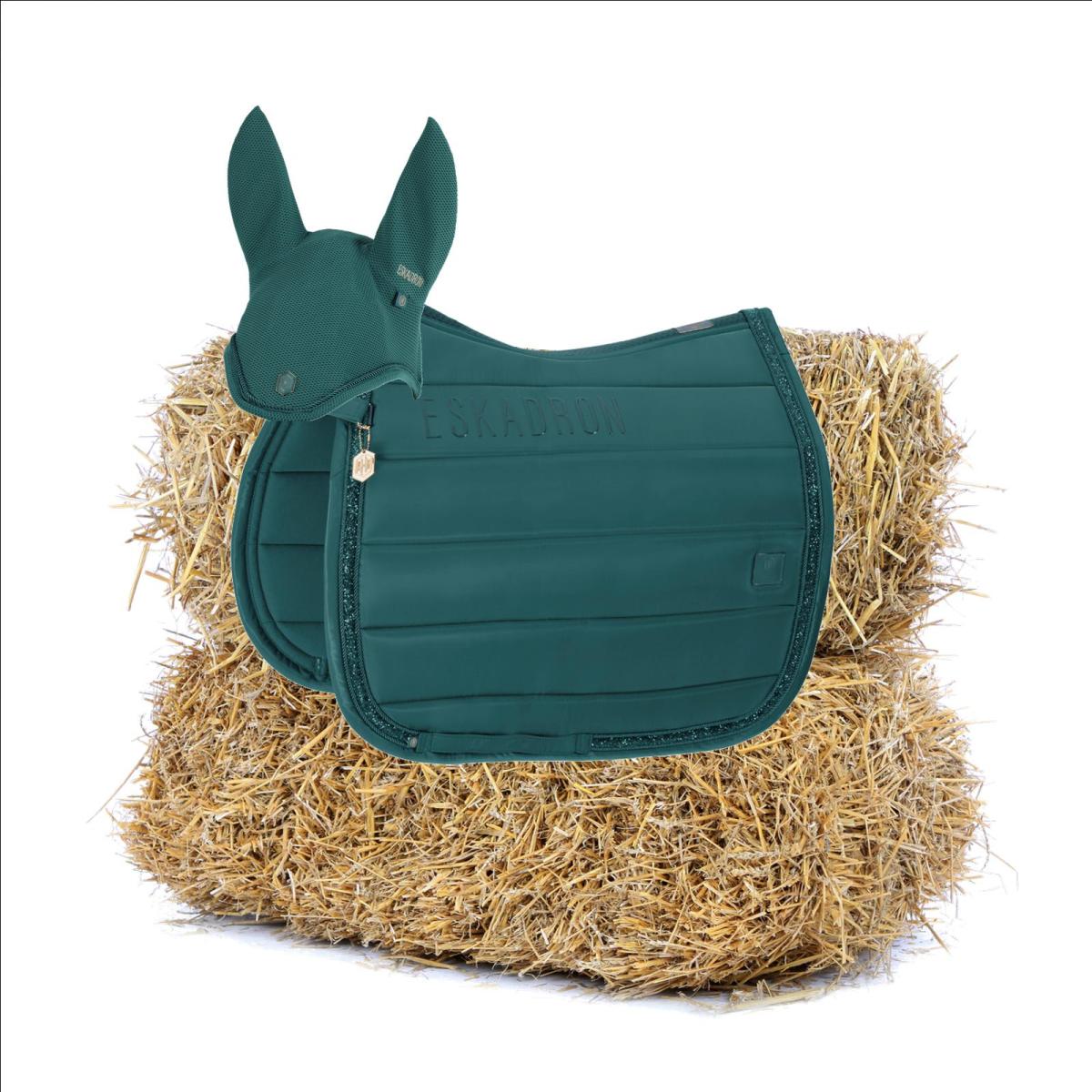 Eskadron HERITAGE Schabracke " HIGHGLOSS JEWEL " im Set, Dressur, vintage green