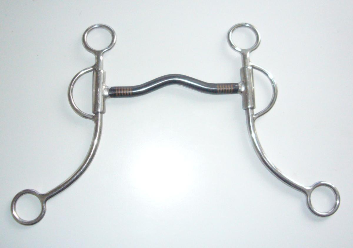 Sweatwater BIT mit Kupfereinlage, Sweet Iron Gebiss mit leichter Zungenfreiheit, 13.5cm