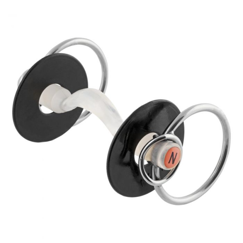 Sprenger NATHE Stangengebiss 20 mm mit Zungenfreiheit und zusätzlichem kleinen Ring _
