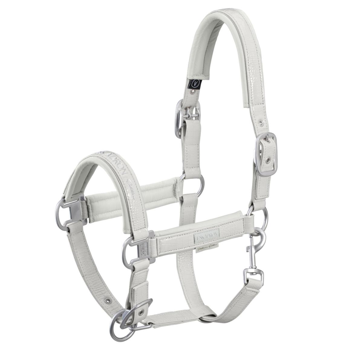 Eskadron Platinum Halfter " DOUBLEPIN CROCO " Stallhalfter mit Crocooptik