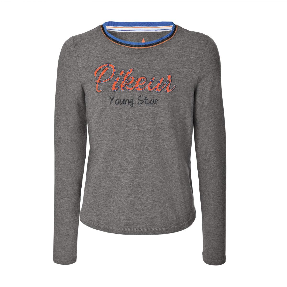 Pikeur Girl´s Long Sleeve Shirt " PK_TAMINA " grey melange