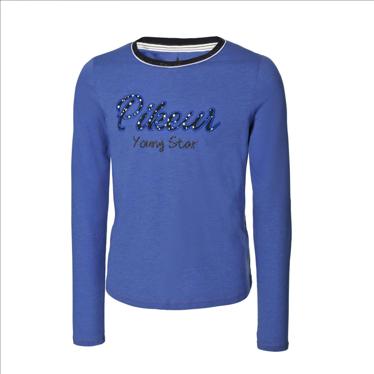 Pikeur Girl´s Long Sleeve Shirt " PK_TAMINA " blue melange