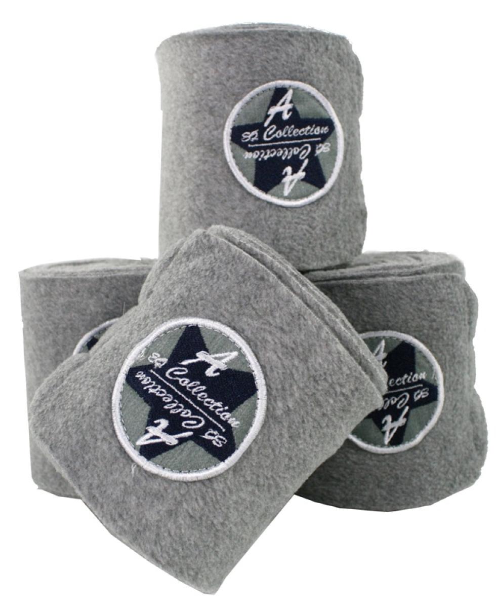 Equest Annica Hansen Fleecebandagen, 4er Set, Cool Earth