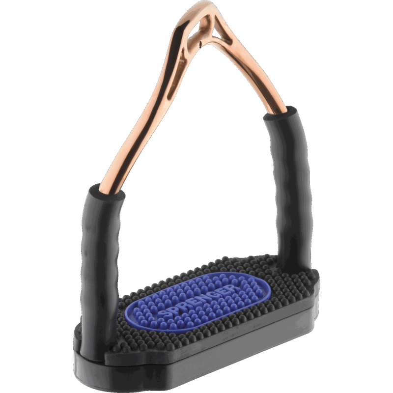 Sprenger Bow Balance Steigbügel -  Edelstahl rostfrei bronze, 120mm Trittfläche, 1 Paar