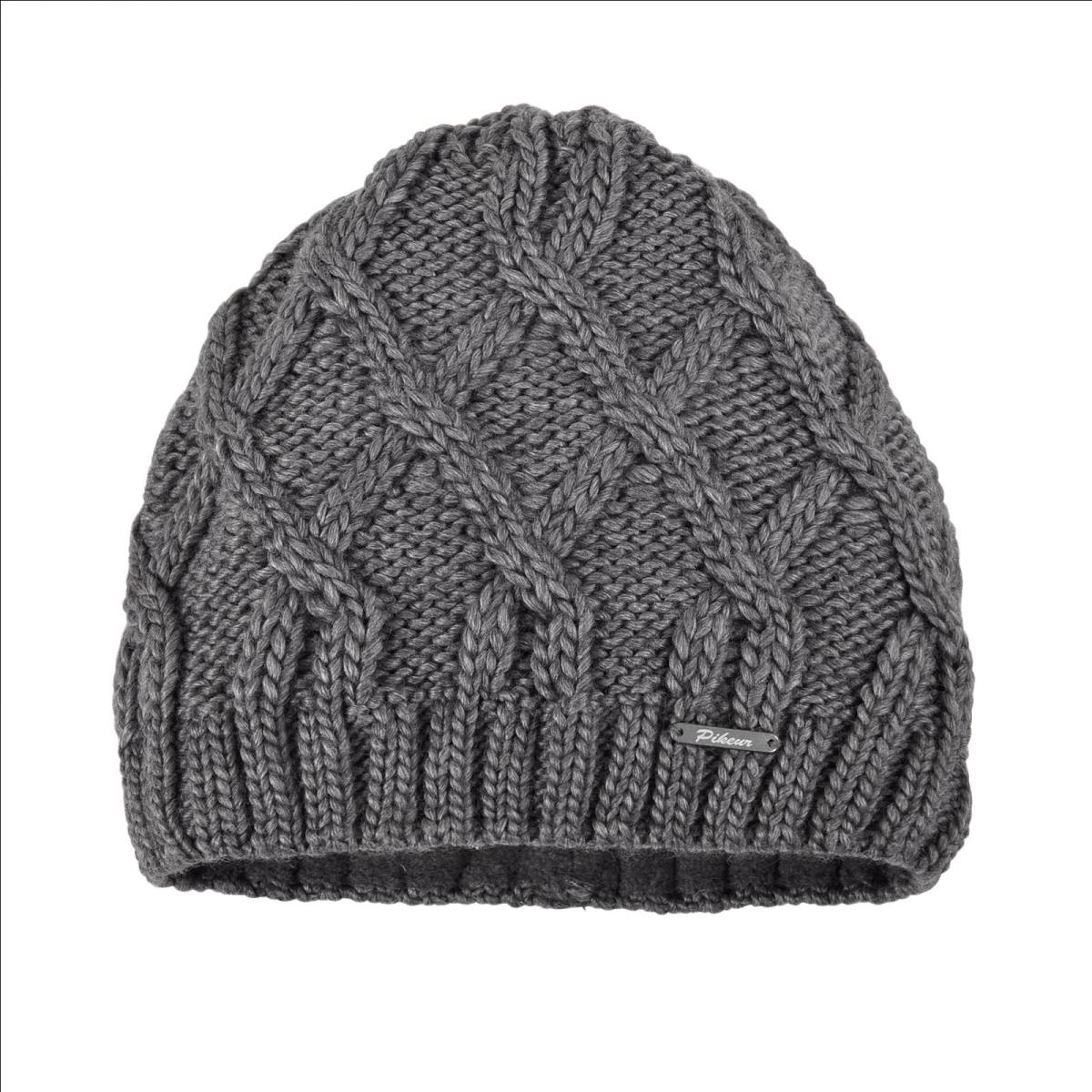 Pikeur Mütze mit gestricktem Rautenmuster