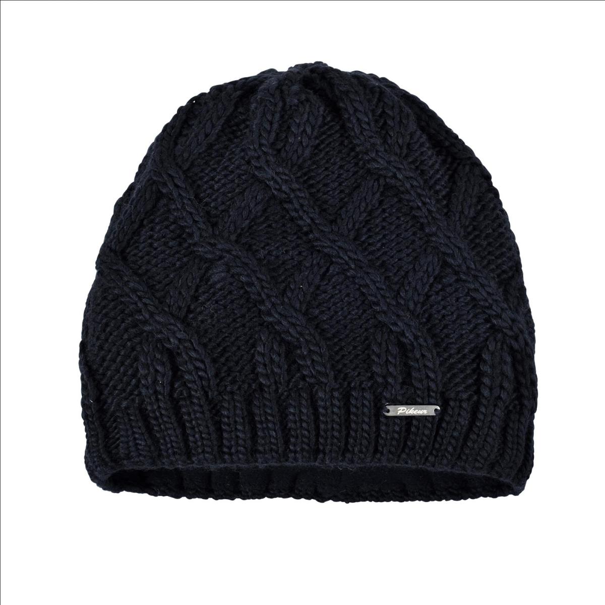 Pikeur Mütze mit gestricktem Rautenmuster