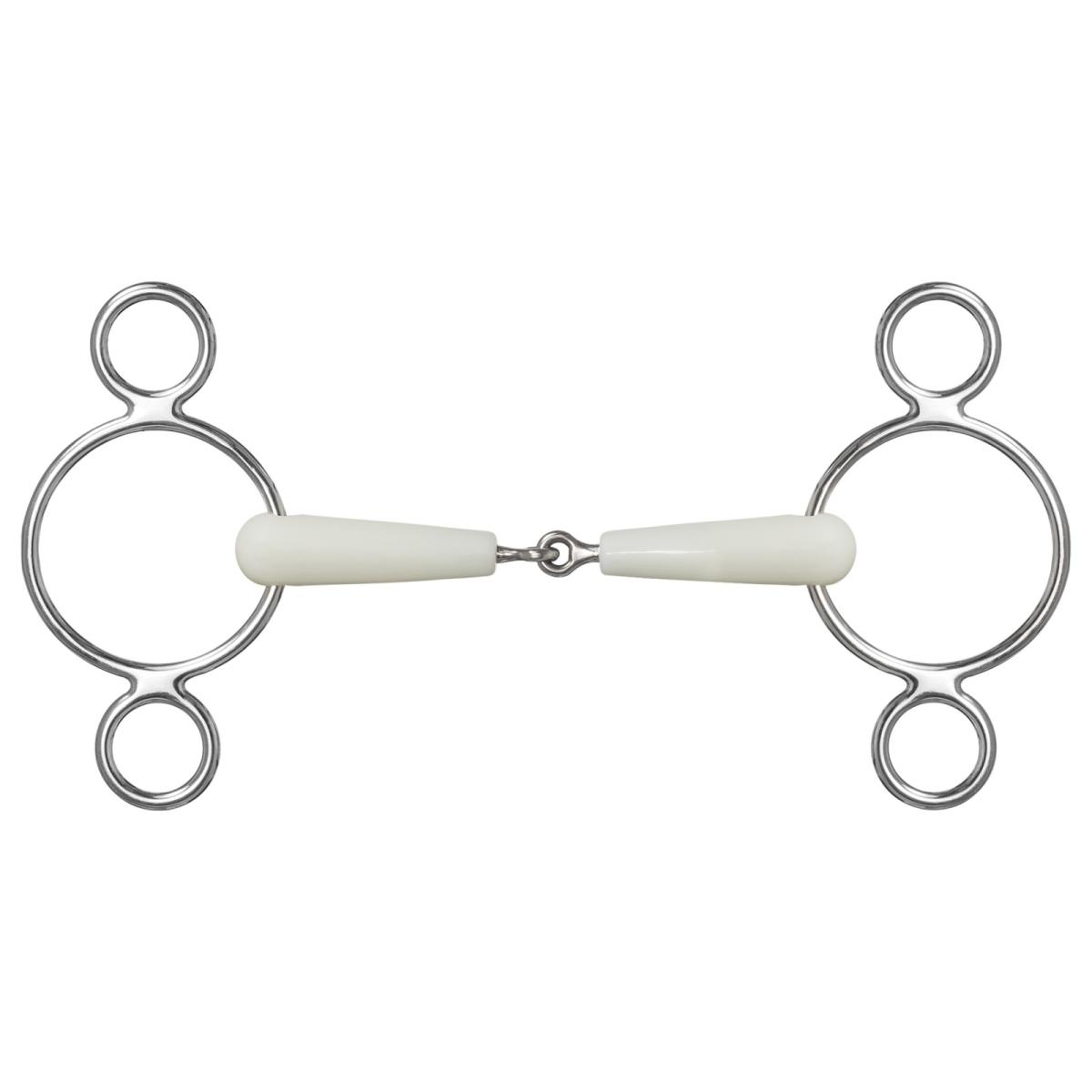 HAPPY MOUTH Three-Ring Snaffle Bit