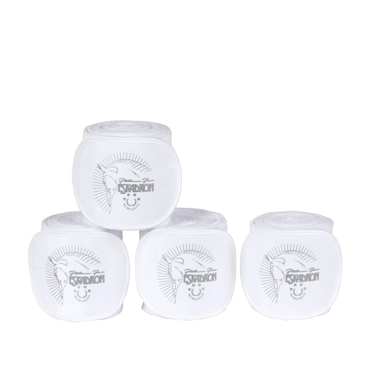 Eskadron Fleece Bandages 4er Set  " Platinum PURE " , white