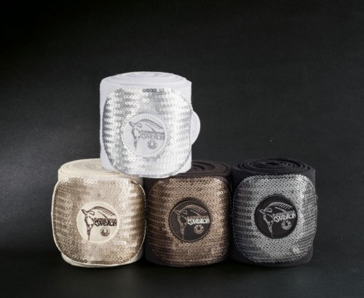 Eskadron Platinum Bandagen " FLEECE PAILLETTEN "