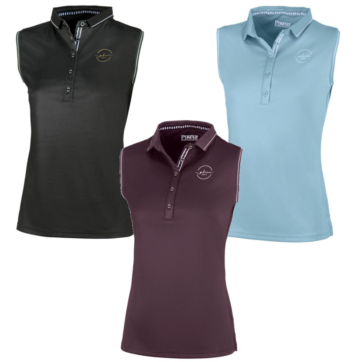 Pikeur Damen Polo Shirt ohne Arm " PK_JARLA ", Damenshirt, T-Shirt, Poloshirt