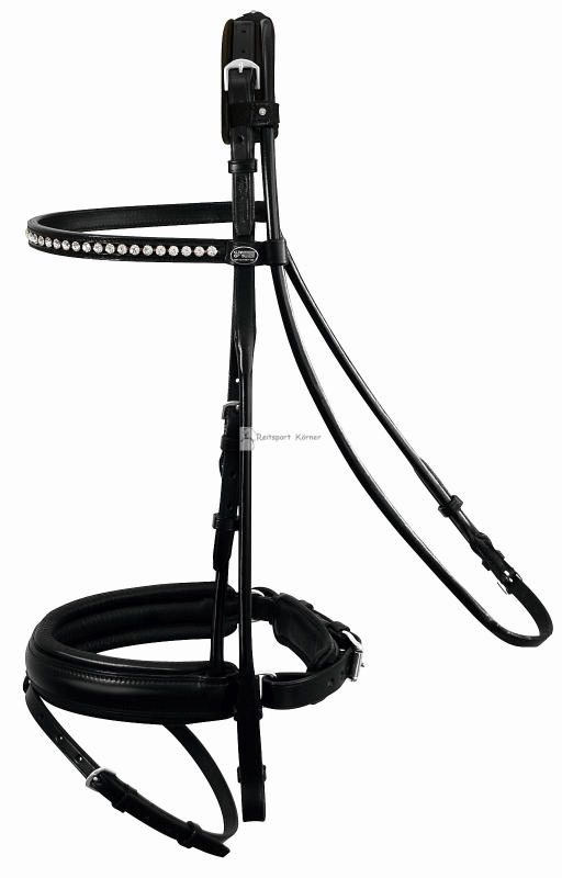 Passier Snaffle Bridle " P_NEPTUNE " with Round Side Pieces