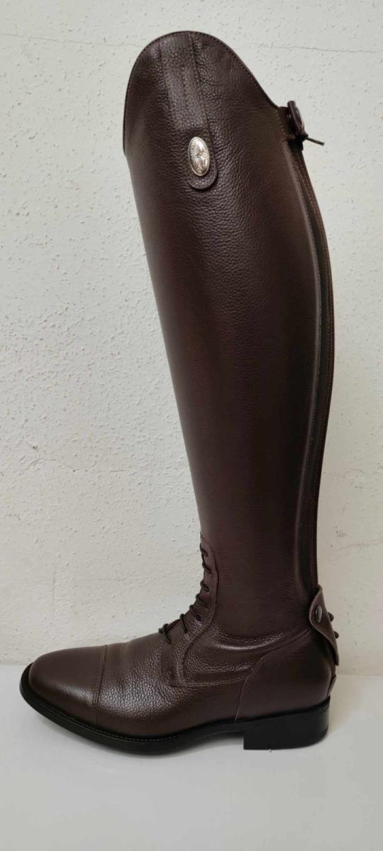 DeNiro Reitstiefel Quick Leder, Lederreitstiefel mit Schnürung " DE_AMABILE PRO 02 " , brown