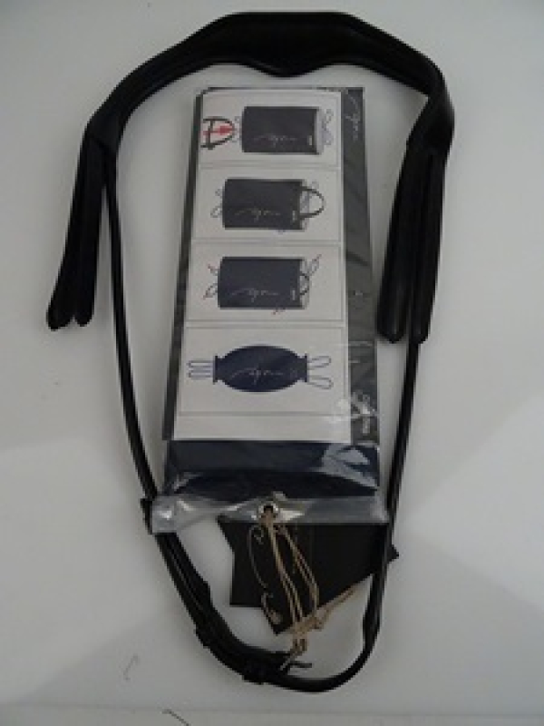 Dy`on Dressur Genickstück, einzeln, schwarz