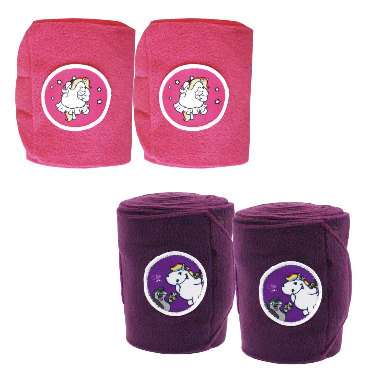 EQuest Fleecebandagen 2er Set mit Sticker inkl. Tasche