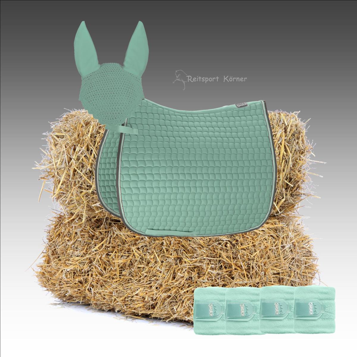 Eskadron Cotton Striped Binding ice im Set, Anti Fly, Bandagen, Dressur, Warmblut