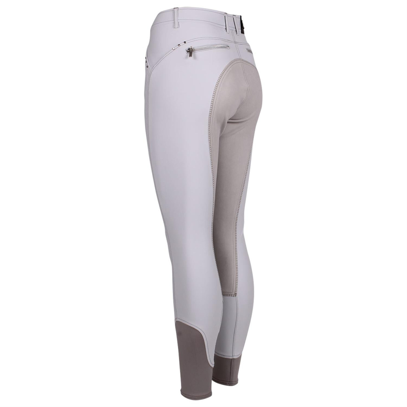 Easy Rider Damenreithose " LACINDA "  weiß, Vollbesatz