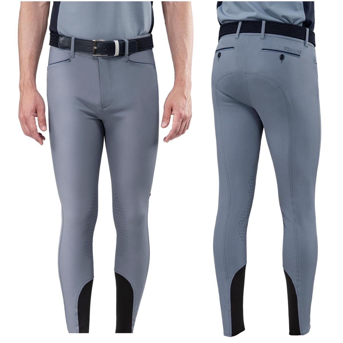Equiline Men´s Breeches " E_ELIOT " Kneegrip, stone grey