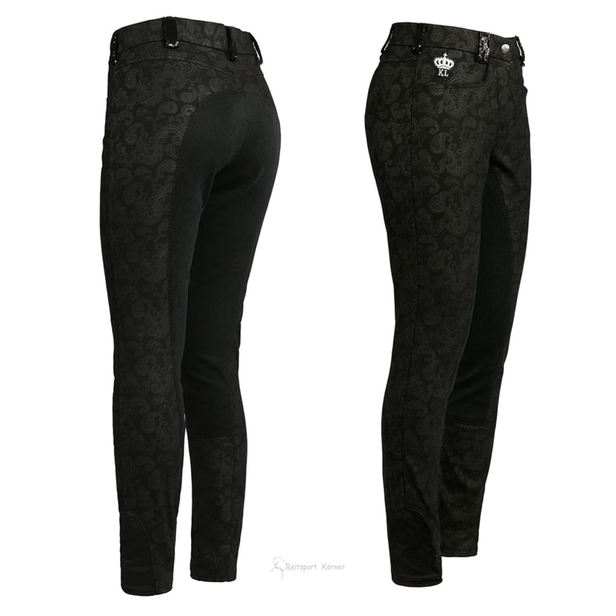 Kingsland Damenreithose " KL_ELLEN " printed, Ganzbesatz, black