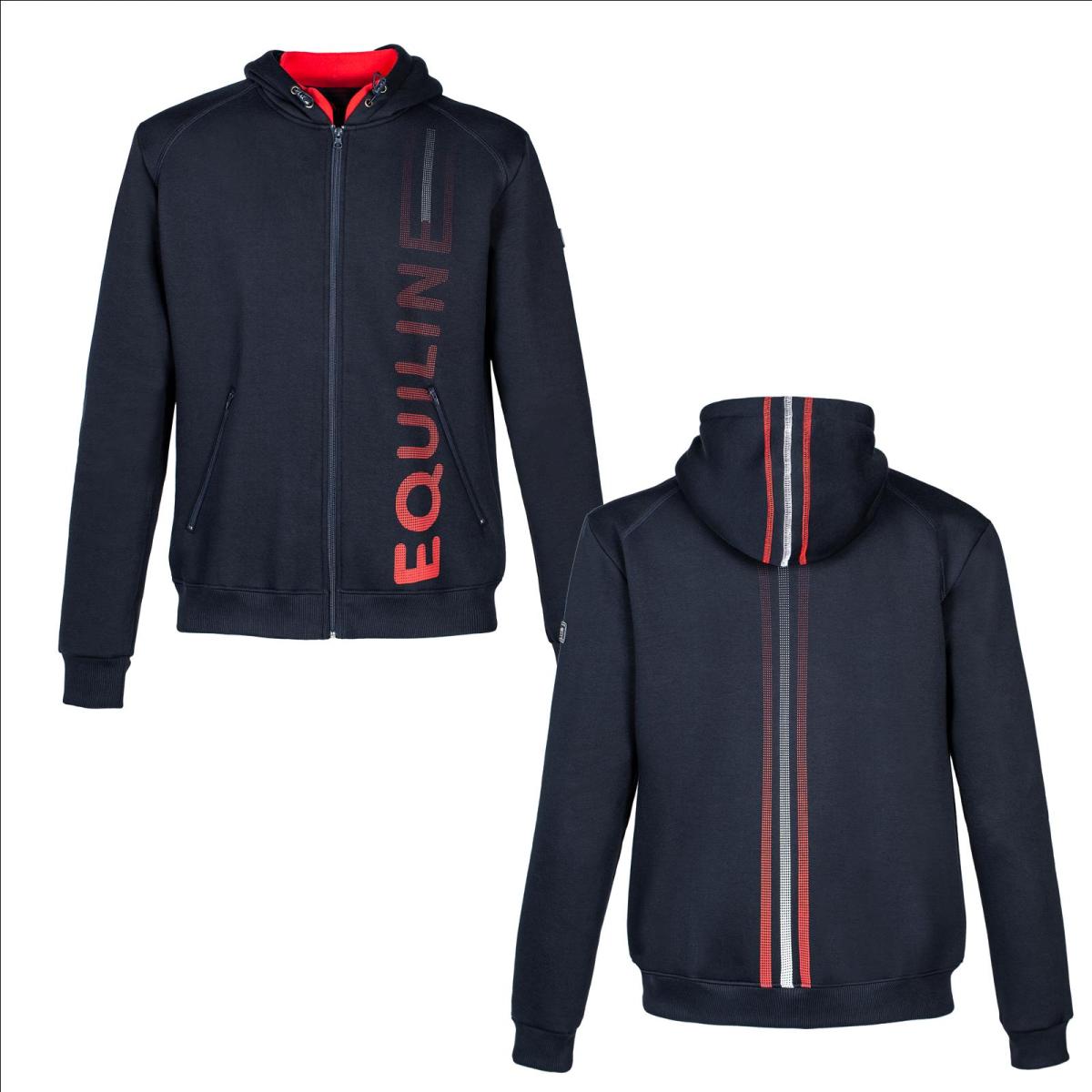 Equiline Herren Hoodie " E_GRANATO " Herrensweatjacke, Sweatjacke