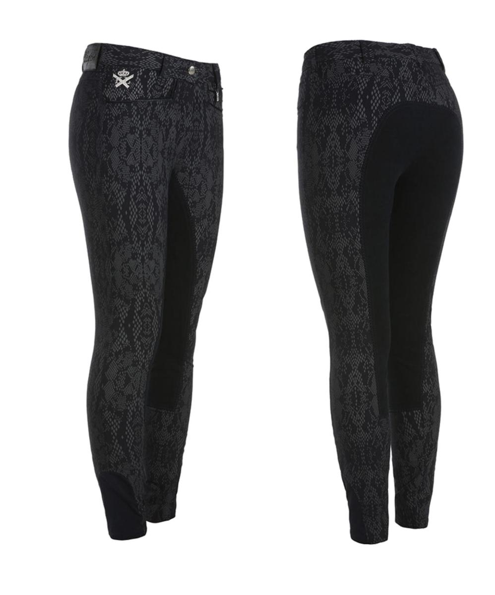 Kingsland Woman Breeches " KL_ELLA " print, navy, Fullseat