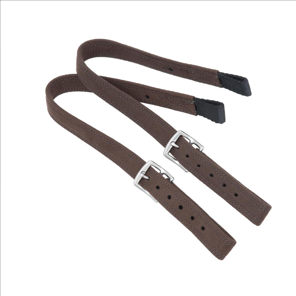 Kieffer Dressurbügelriemen, Monosteigbügelriemen Velourleder, 25mm breit, 1 Paar