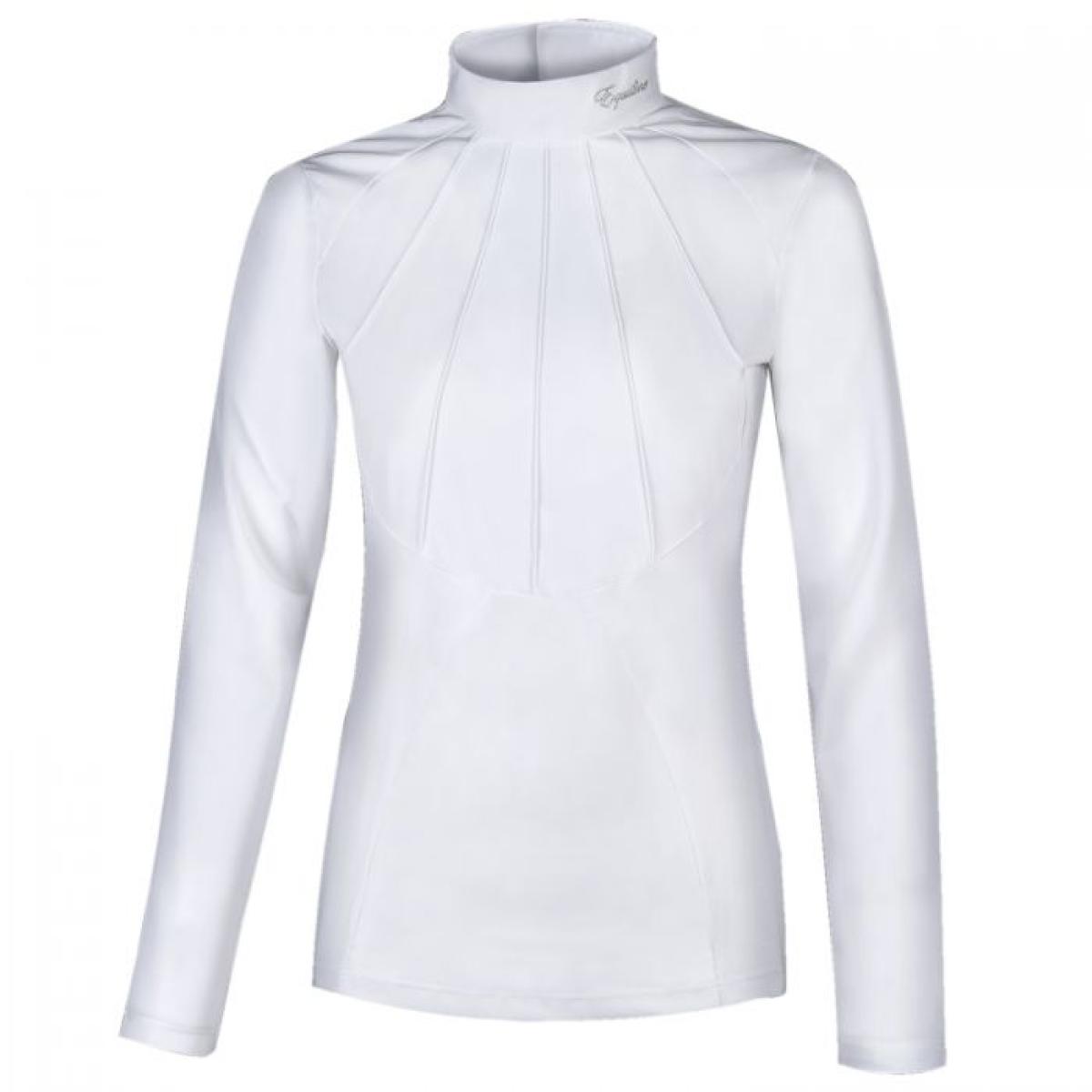 Equiline Damen Turniershirt " NOEMI " , Show Shirt, weiß