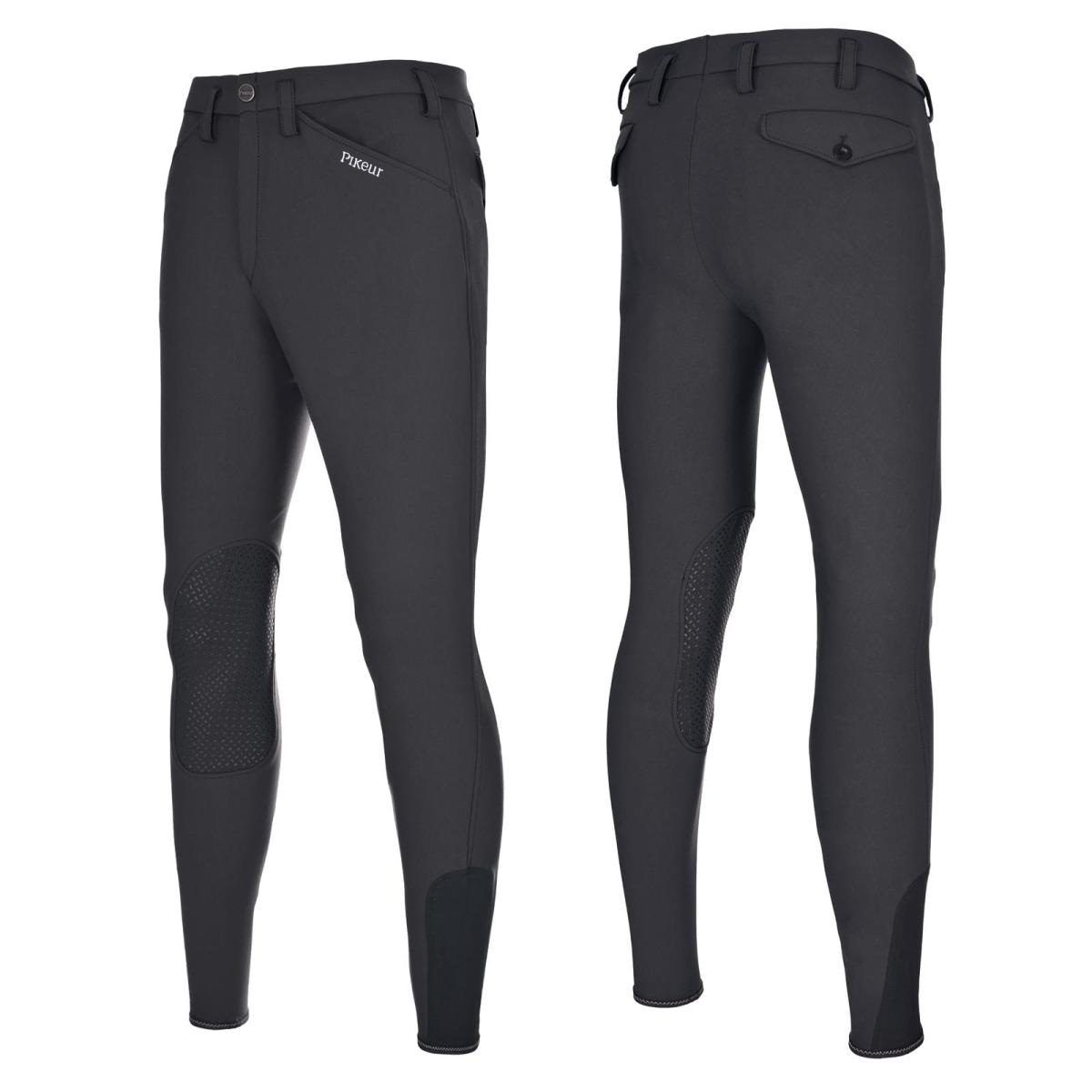 Pikeur Herrenreithose " RODRIGO Softshell " Grip Kniebesatz, Reithose mit Kniebesatz