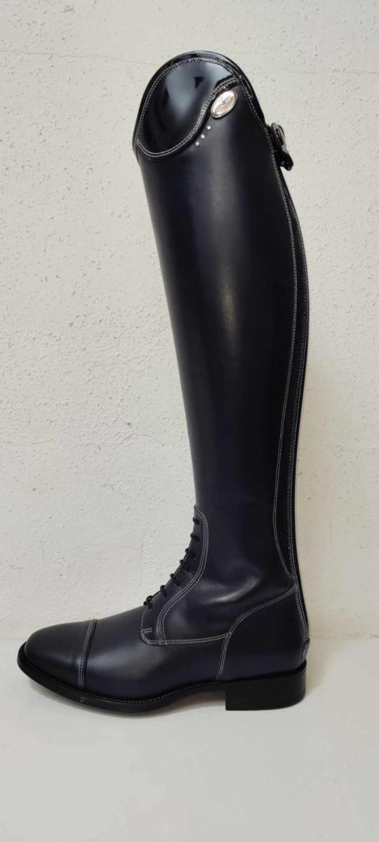 DeNiro Riding Boot " DE_Salentino 02 " with lacing, blue