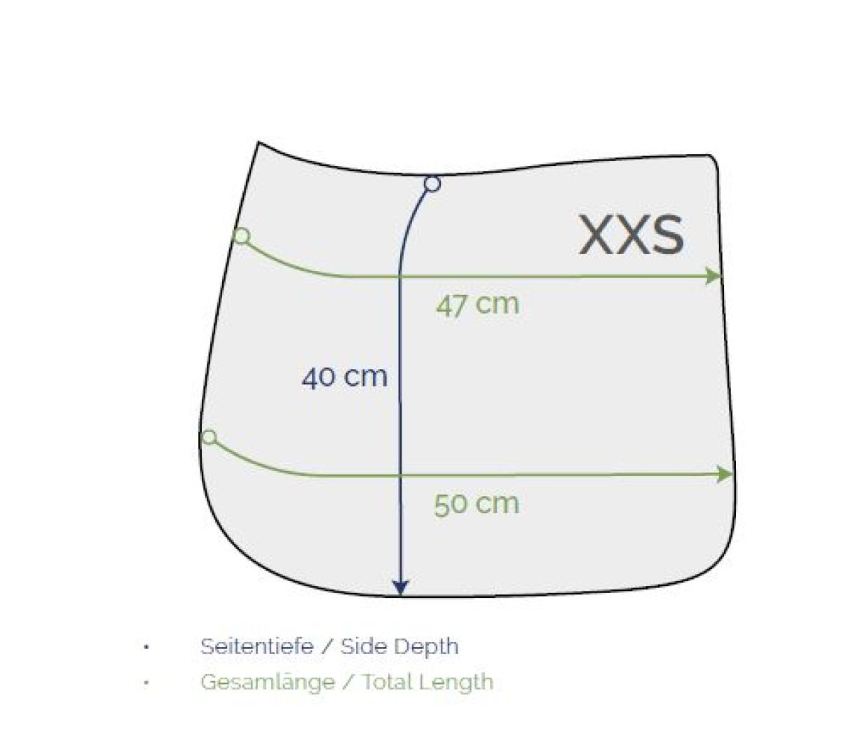 Eskadron Platinum Saddle Cloth " SATIN CLOUD ", SHETTY