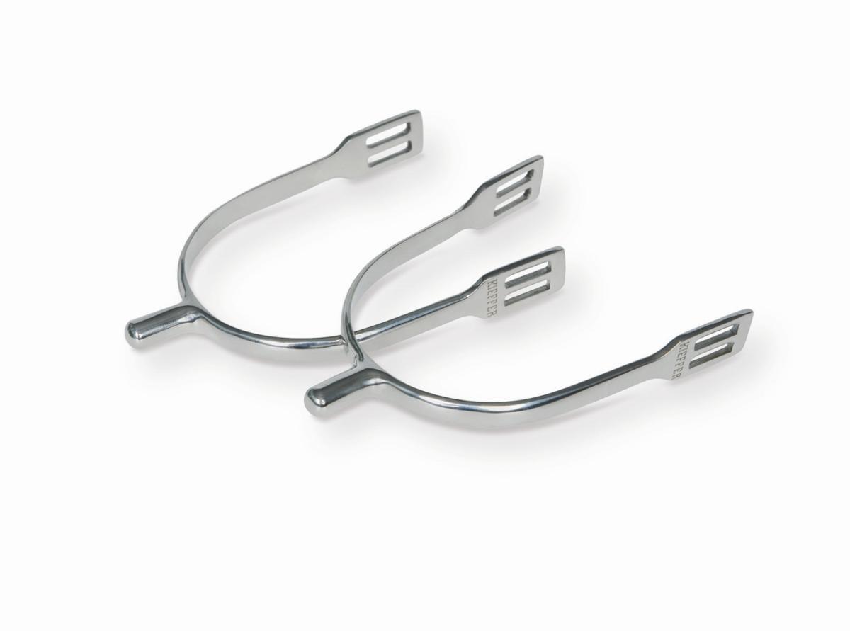 Kieffer Sporen, Edelstahl mit rundem Ende, 45mm