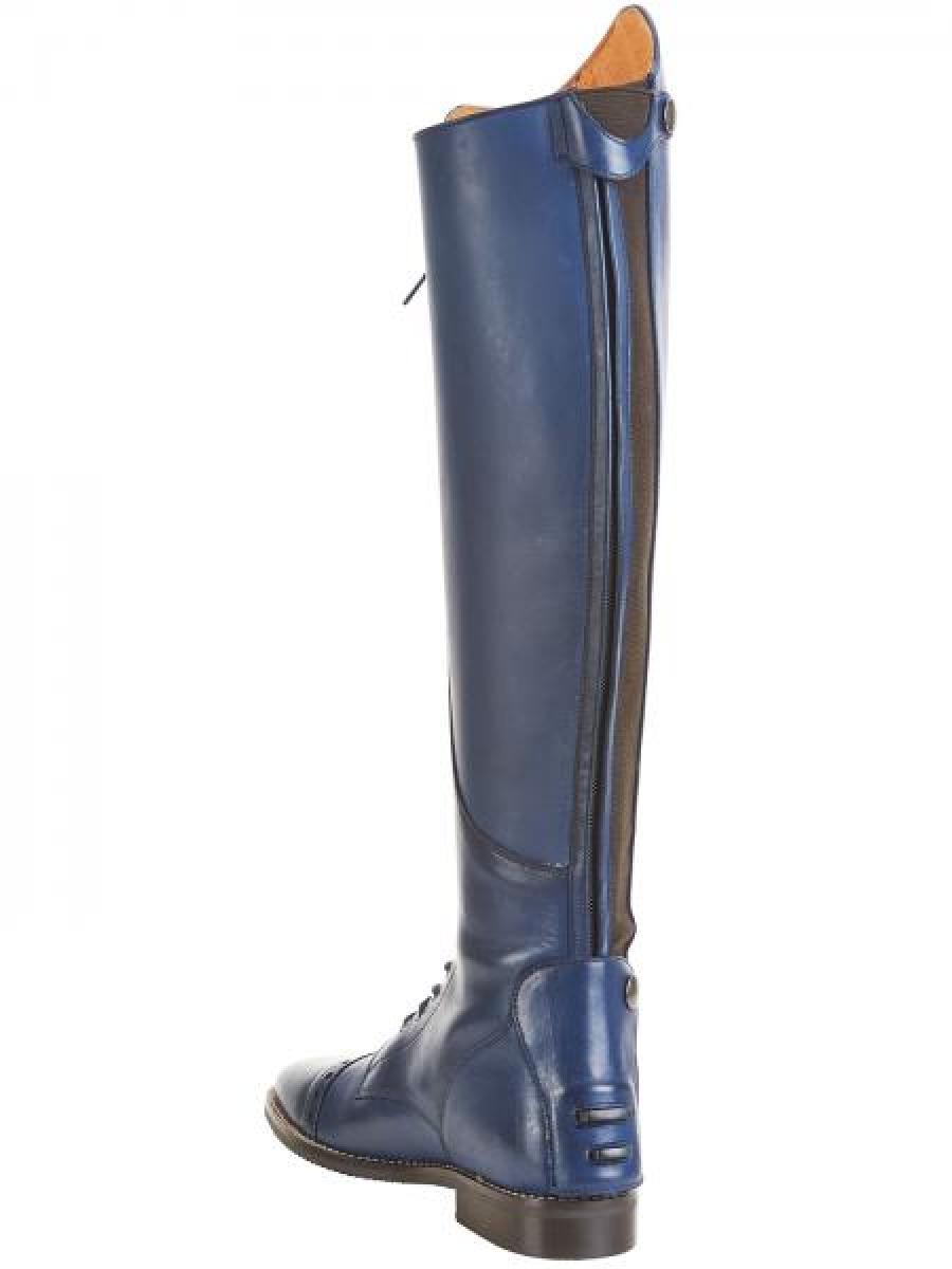 Busse Lederreitstiefel mit Schnürung vorne, Reitstiefel " LAVAL " blau