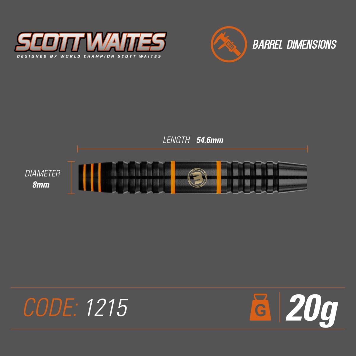 Winmau Scott Waites Steel-/Softdart Conversion-Set 1215-20 g