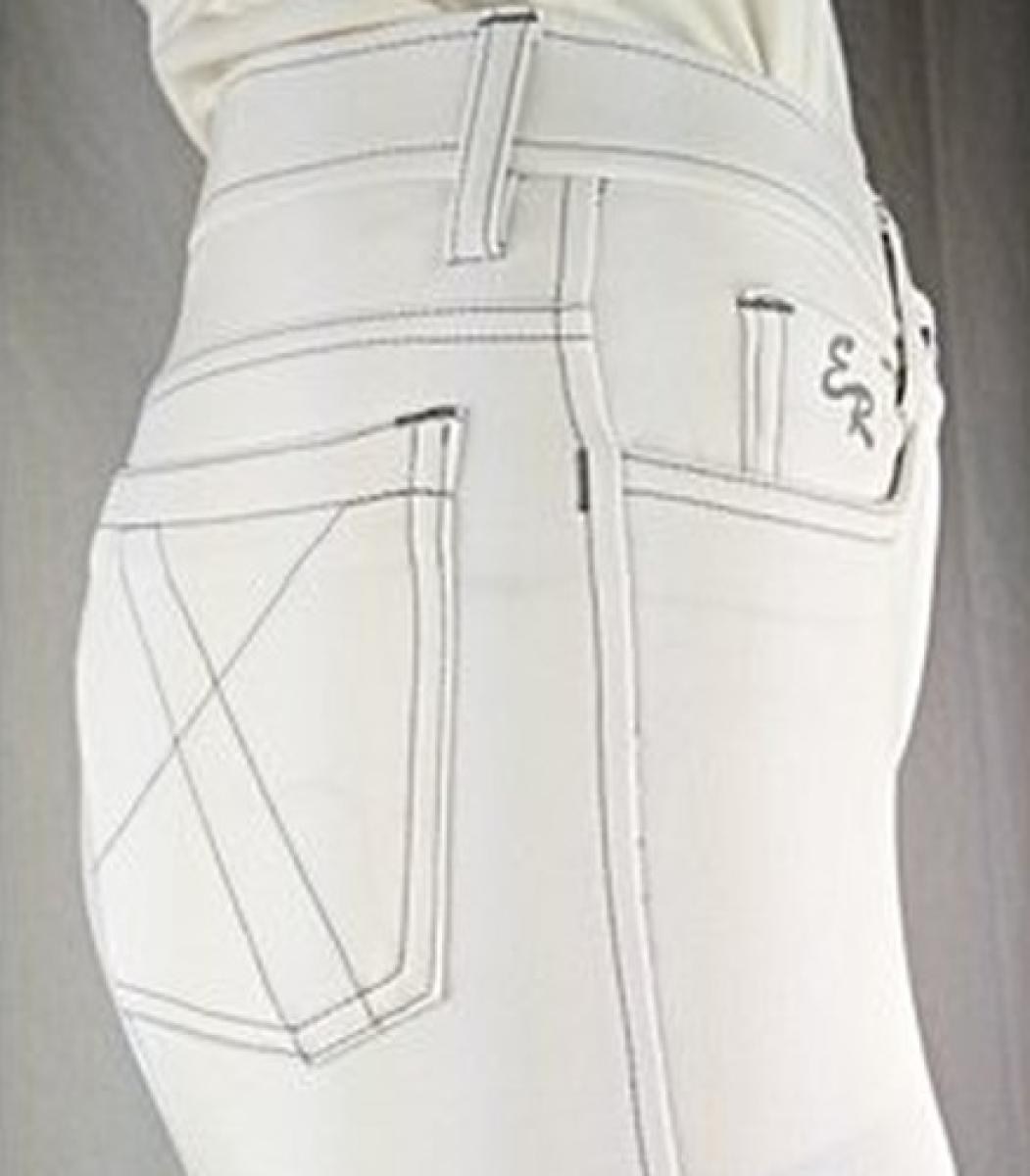 euro - star Damenreithose " Zohra KneeGrip " , weiß