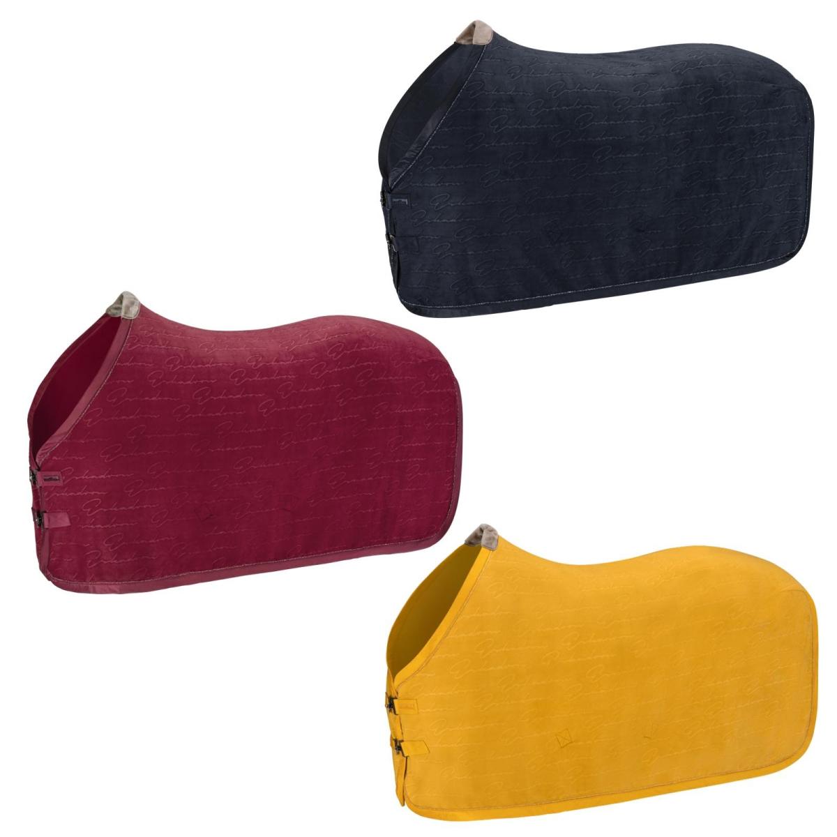 Eskadron Abschwitzdecke " FLEECE STAMP " mit Glossy - Einfassung