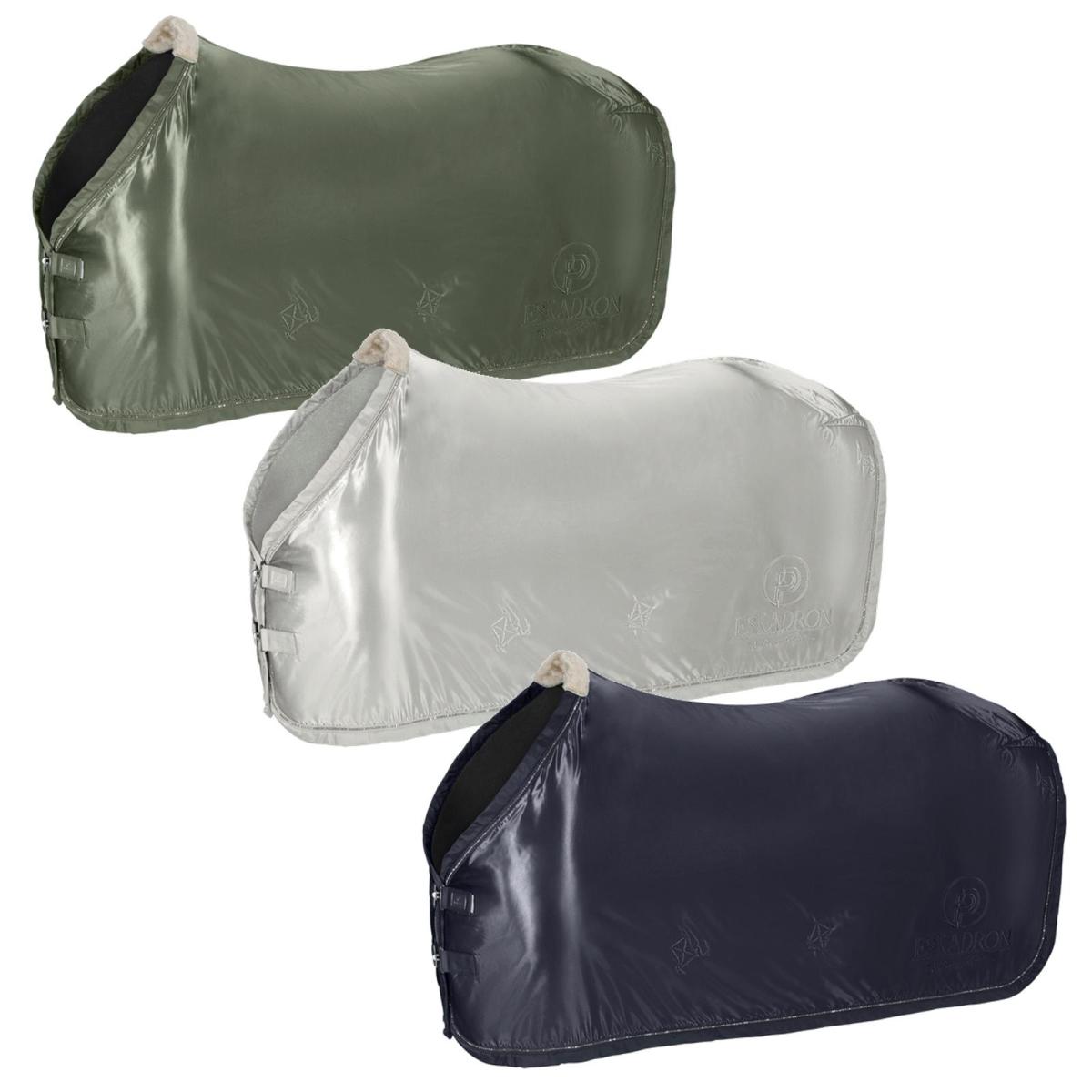 Eskadron Platinum Abschwitzdecke " SATIN SHOW ", ashgreen, pearlgrey, navy