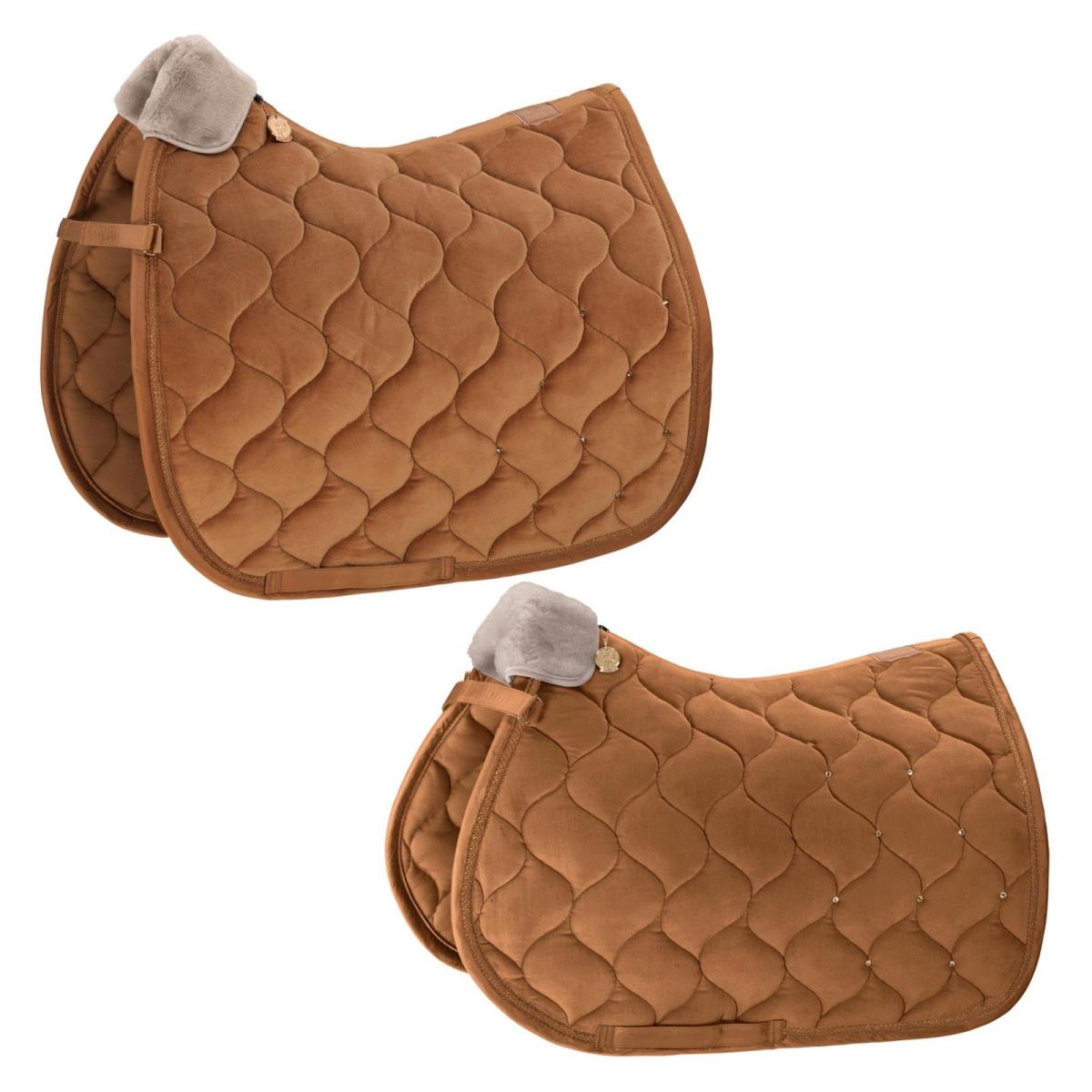 Eskadron Platinum Saddle Cloth " VELVET CRYSTAL "