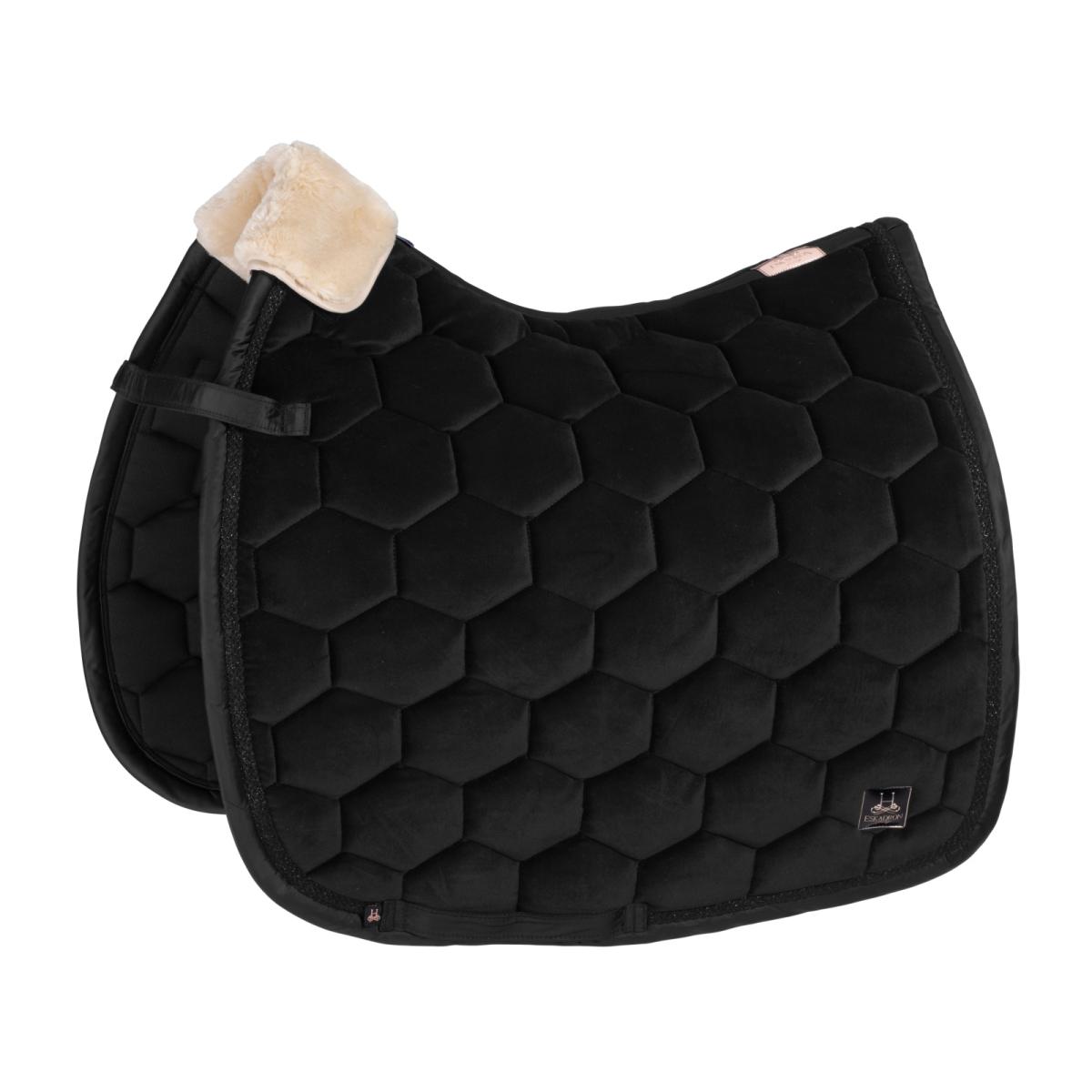 Eskadron Schabracke Platinum " VELVET CRYSTAL  ", Pony-Dressur, black