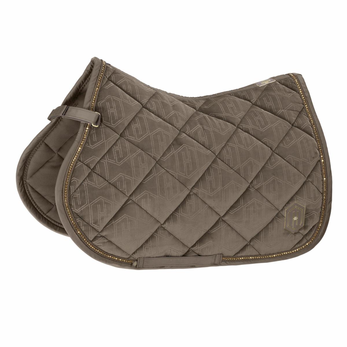 Eskadron HERITAGE Schabracke " VELVET CRYSTAL ", antique green, plaza taupe, navy