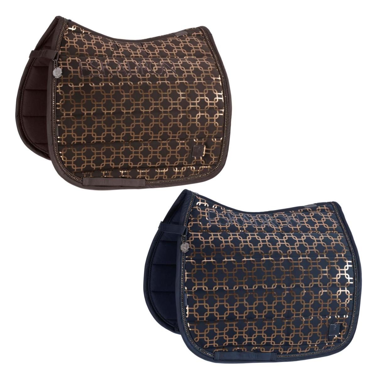 Eskadron Platinum Schabracke " GLOSSY CHAIN CRYSTAL " mit Kordel-Kristallstein-Kordel