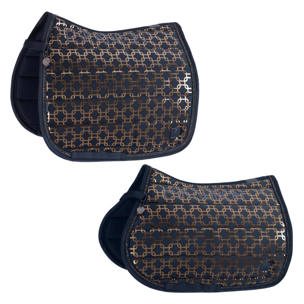 Eskadron Platinum Schabracke " GLOSSY CHAIN CRYSTAL " mit Kordel-Kristallstein-Kordel