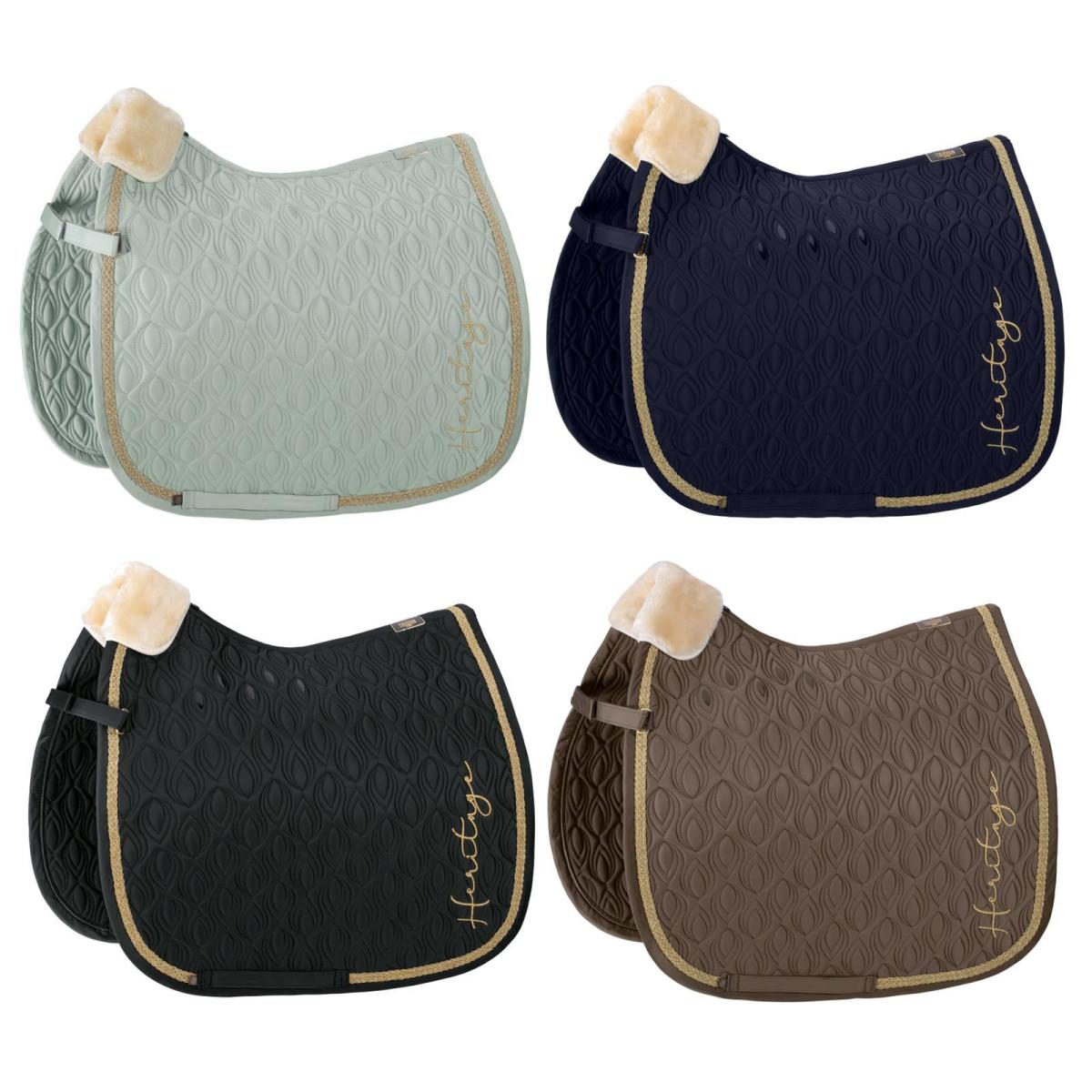 Eskadron HERITAGE Schabracke " GLOSSY PEACOCK ", antique green, sea salt, plaza taupe