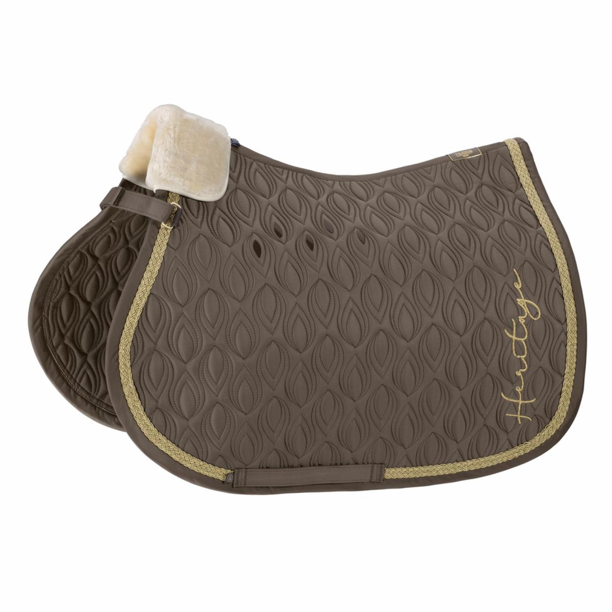 Eskadron HERITAGE Schabracke " GLOSSY PEACOCK ", antique green, sea salt, plaza taupe