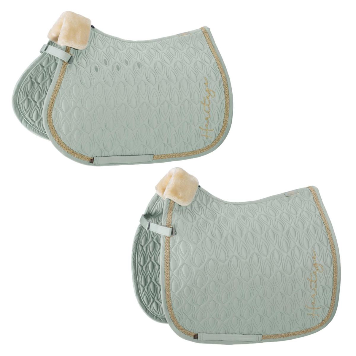 Eskadron HERITAGE Schabracke " GLOSSY PEACOCK ", antique green, sea salt, plaza taupe