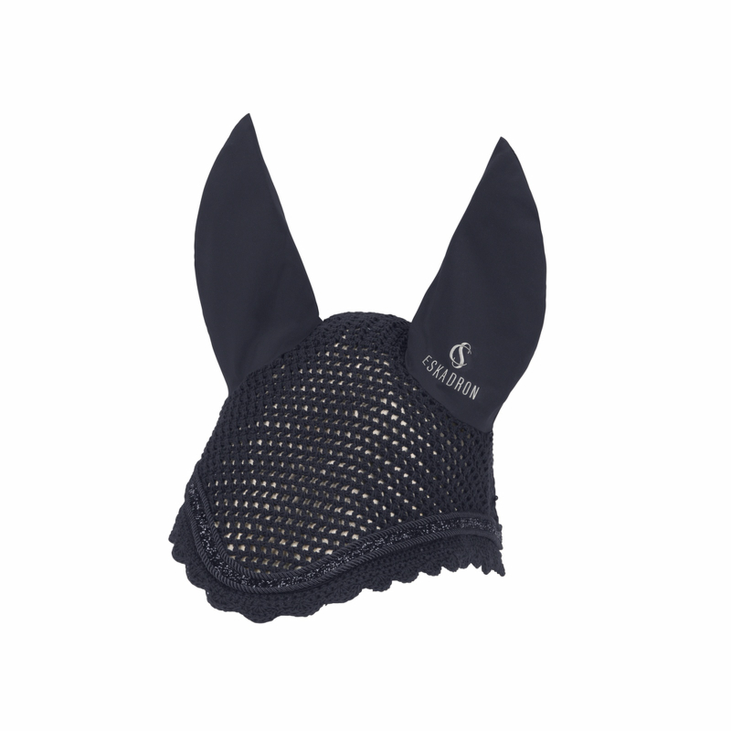 Eskadron Classic Sports Fliegenkopfschutz Fly Hood, Fliegenohren " JEWEL " mit Kordel, Shetty