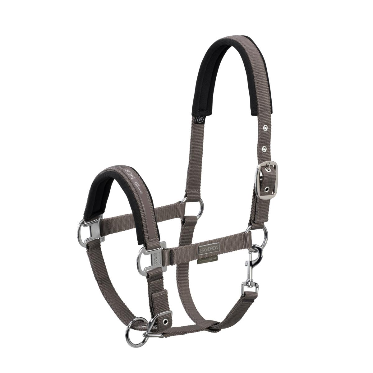 Eskadron Halfter Double Pin BUCKLE, mit Schriftzug, Dornschnalle