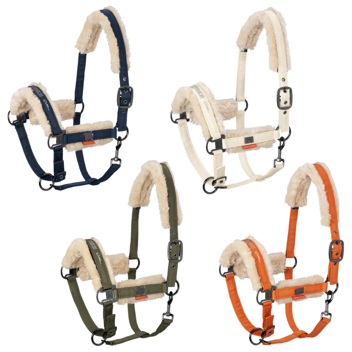 Eskadron Headcollar Platinum GLOSSY FAUX FUR -limited edition-