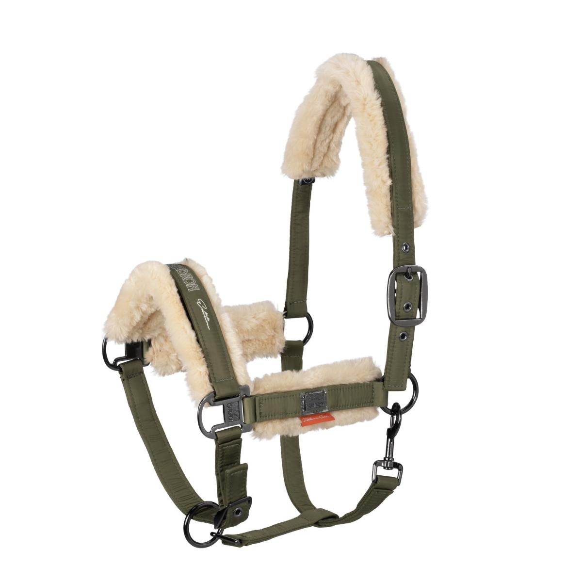 Eskadron Headcollar Platinum GLOSSY FAUX FUR -limited edition-