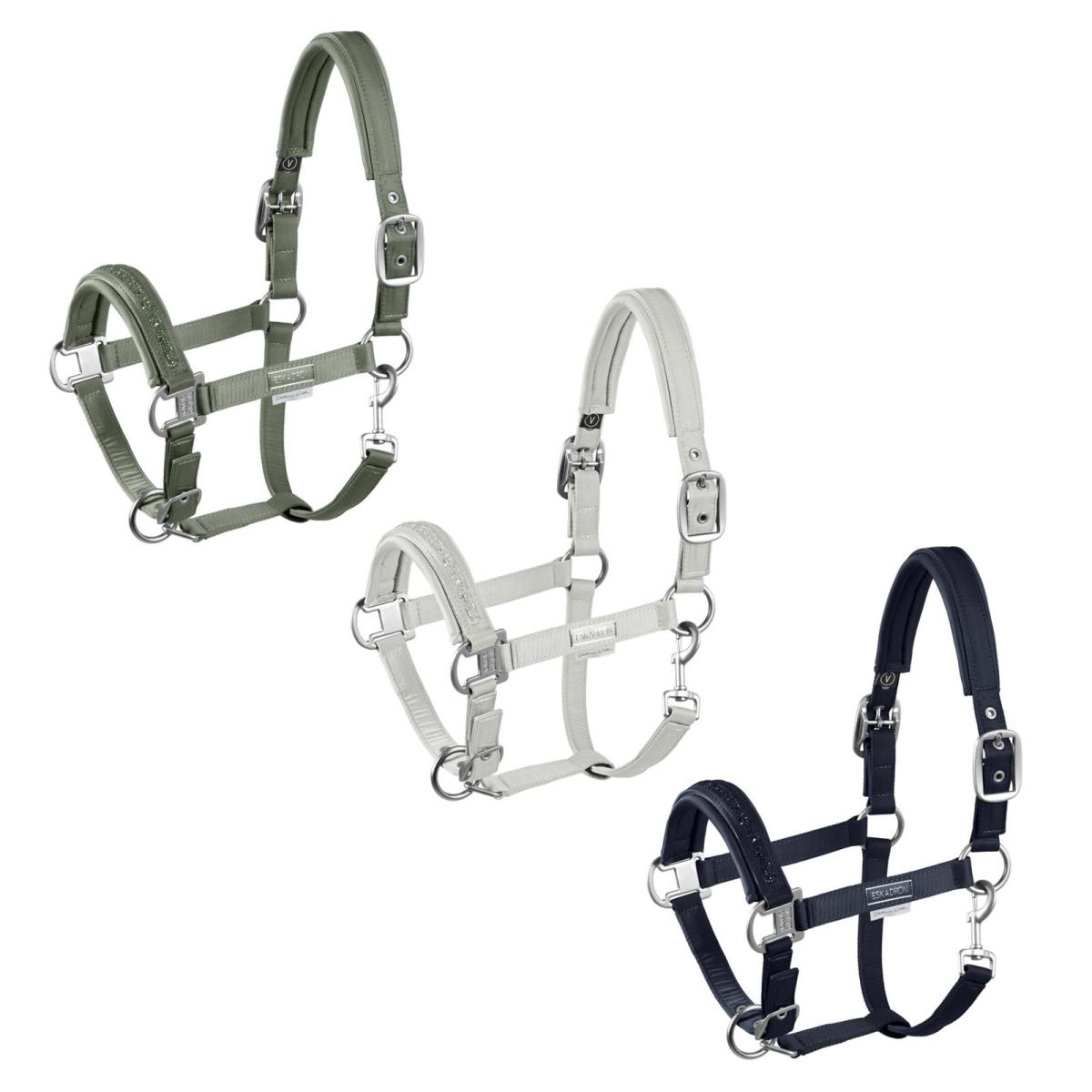 Eskadron Platinum Headcollar " DOUBLEPIN CRSYTAL "