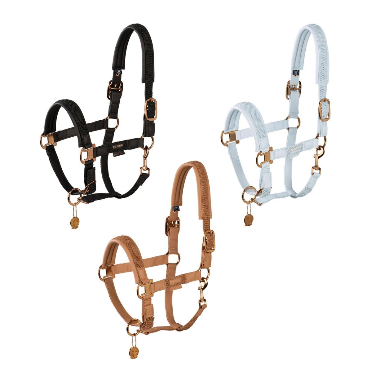 Eskadron Platinum Halfter " DOUBLE PIN PLAIT " Stallhalfter